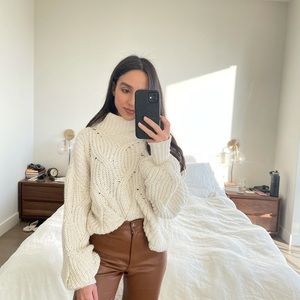 Free people - chunky knitted sweater (cream)